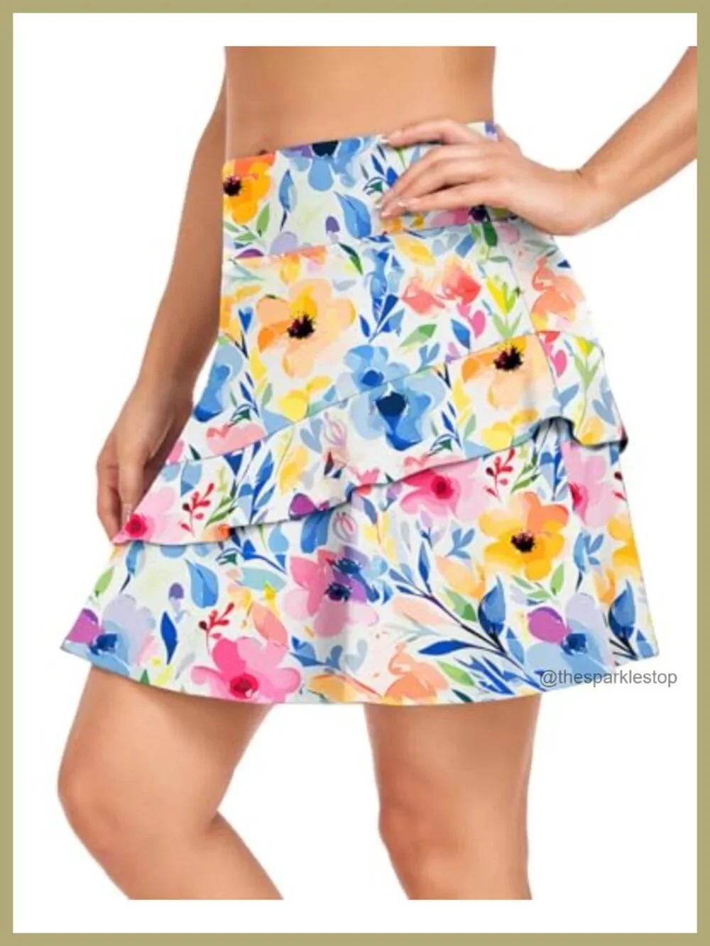 Pleated Tennis Skort with Pockets High Waisted Athletic Golf Skirt